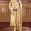 Festive Edit By Sahar Unstitched 3 Piece Emb Luxury Formals Suit-03-Pale Primrose