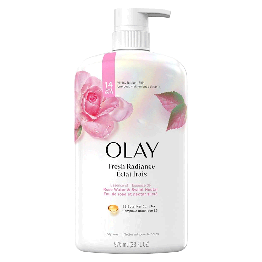 Olay Fresh Radiance Rose Water & Sweet Nectar Body Wash 975ml