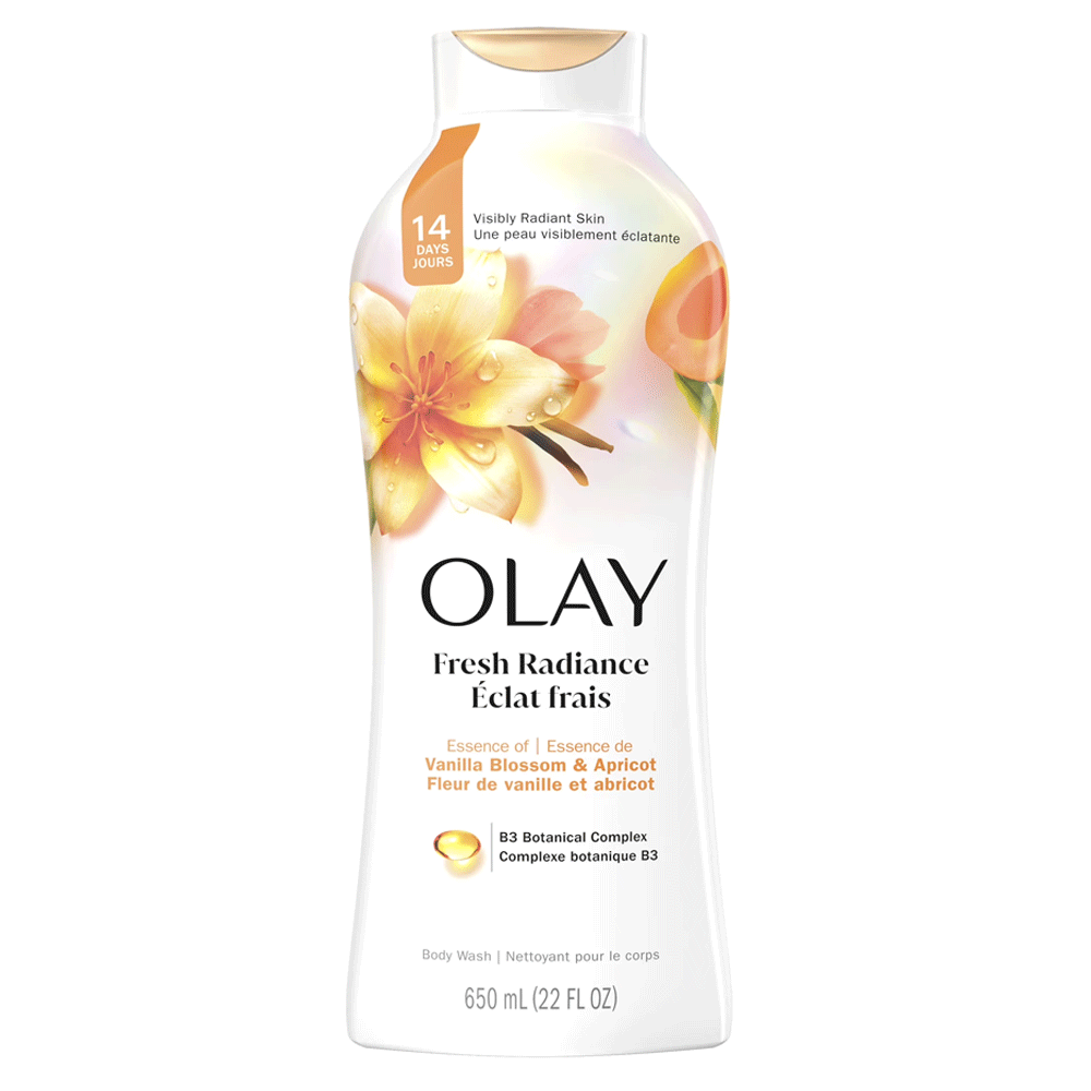 Olay Fresh Radiance Vanilla Blossom & Apricot Body Wash 650ml