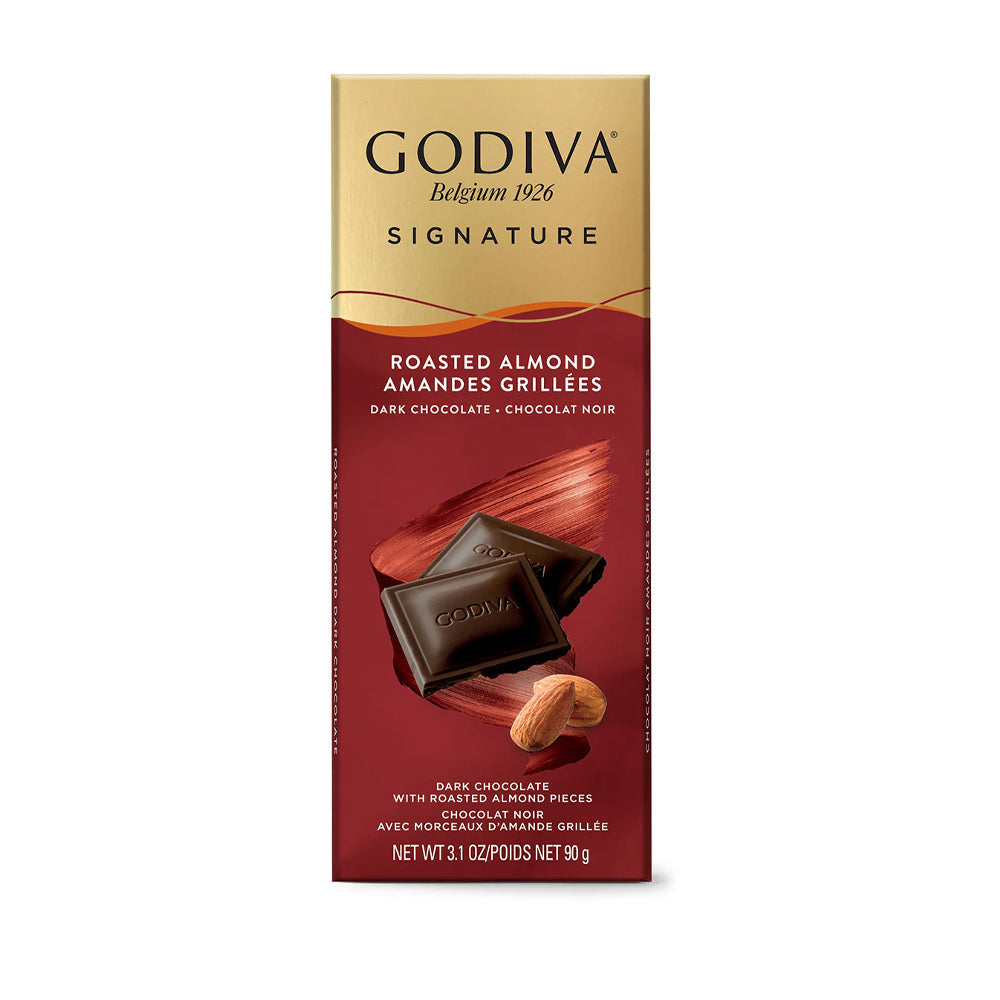 Godiva Signature Roasted Almond Dark Chocolate90g - Snapcart.pk