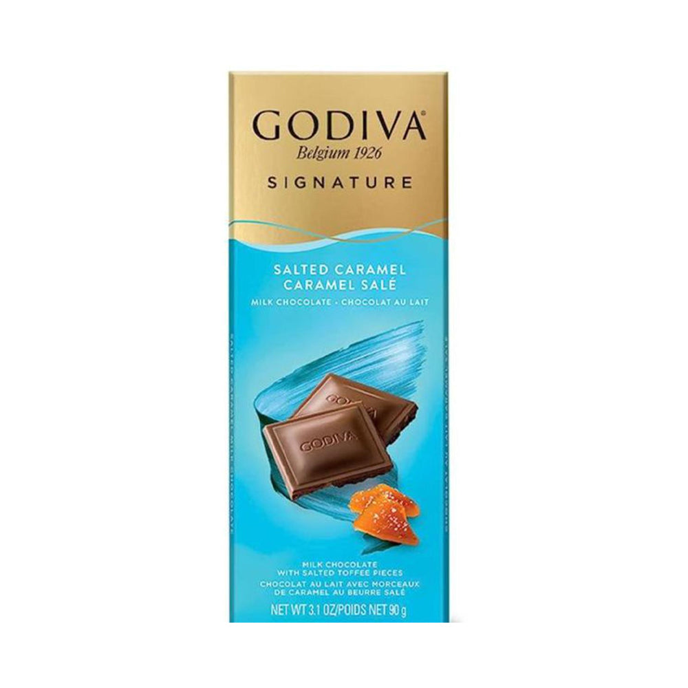 Godiva Signature Salted Caramel Milk Chocolate 90g - Snapcart.pk