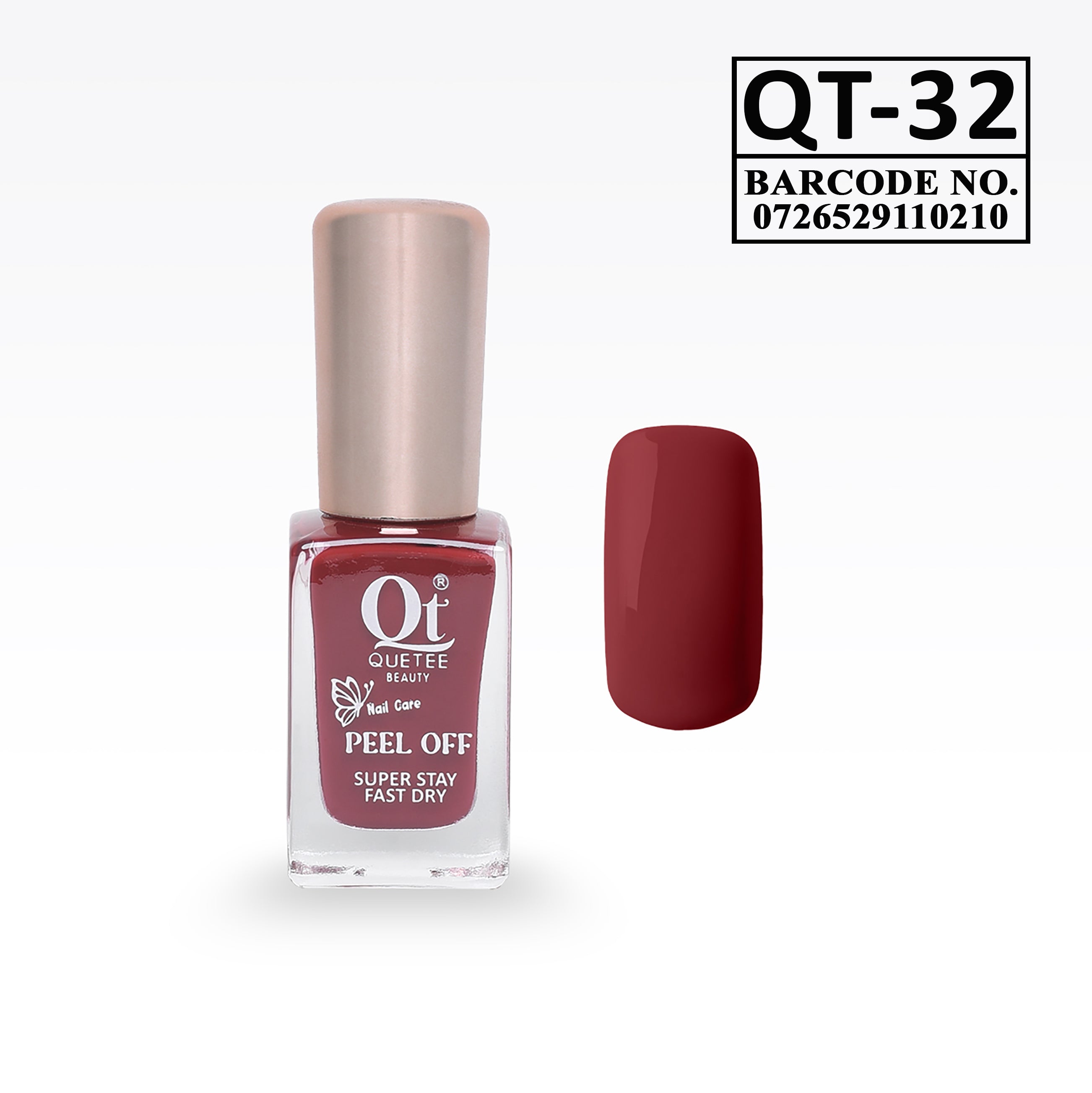 Quetee Beauty Peel Off Nail Polish QT-32