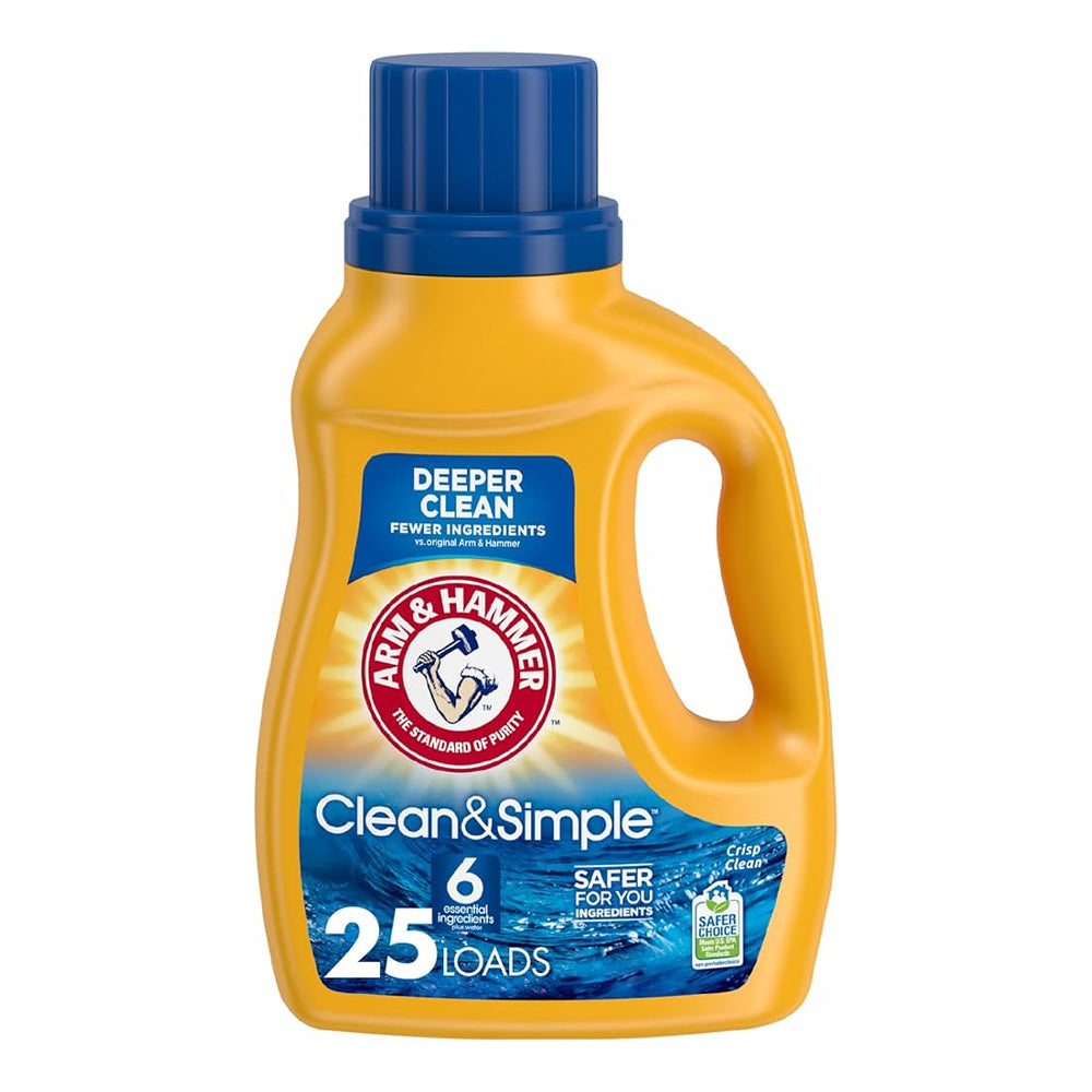 Arm & Hammer Clean & Simple Crisp Clean Liquid Detergent 1.29Ltr