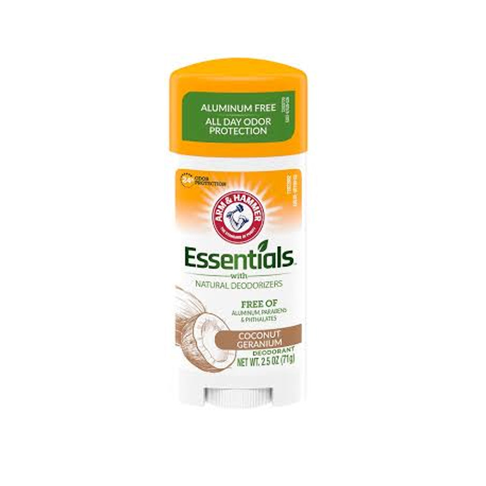 Arm & Hammer Essentials Coconut Geranium Deodorant Stick 71g - Snapcart.pk