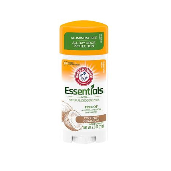 Arm & Hammer Essentials Coconut Geranium Deodorant Stick 71g - Snapcart.pk