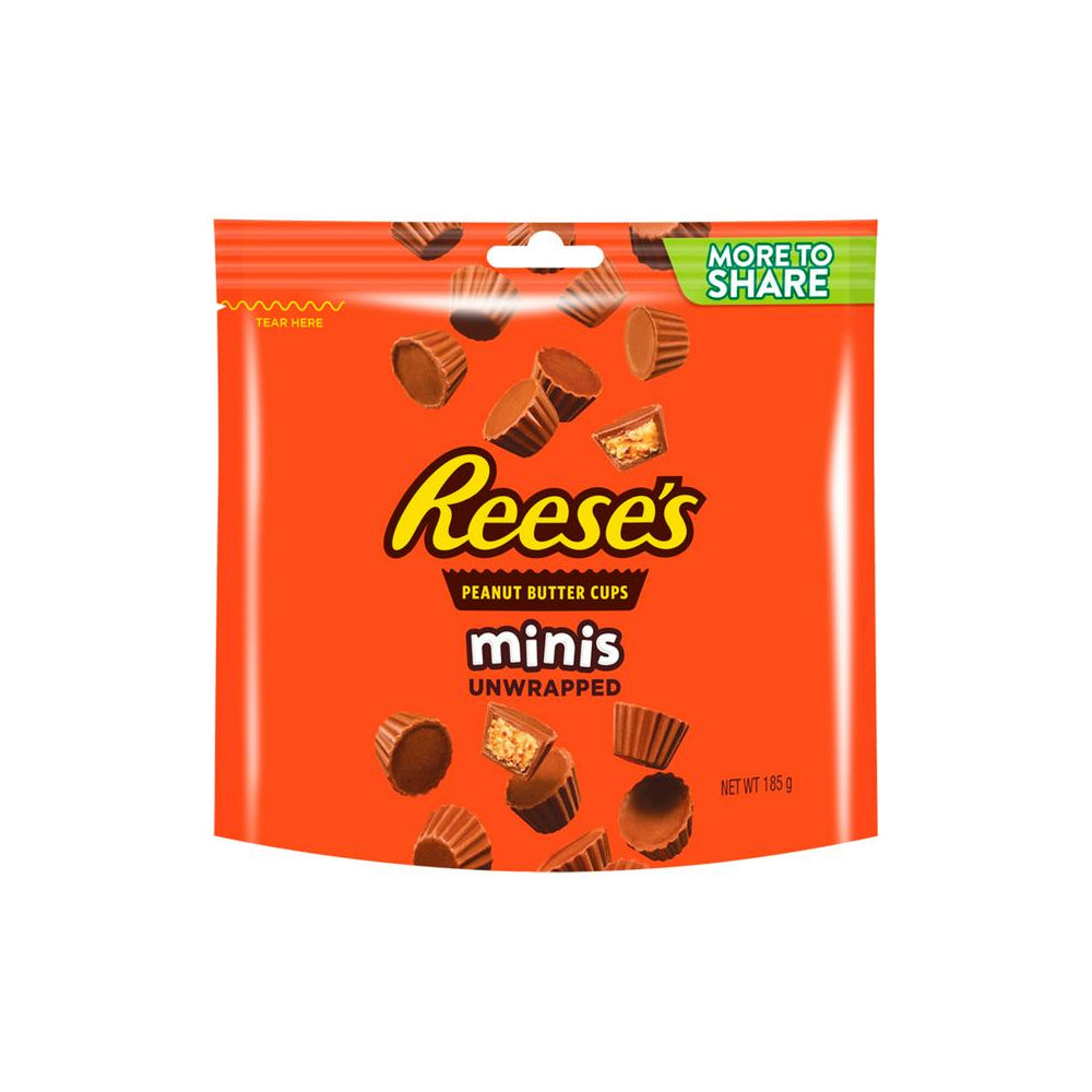 Reeses Peanut Butter Cups Minis Unwrapped Chocolate Pouch 185g - Snapcart.pk