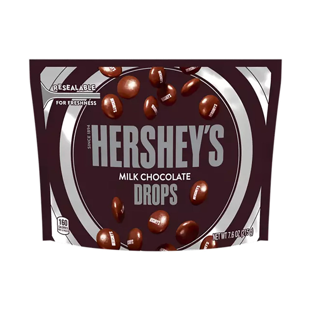 Hersheys Milk Chocolate Drops Pouch 215gm - Snapcart.pk