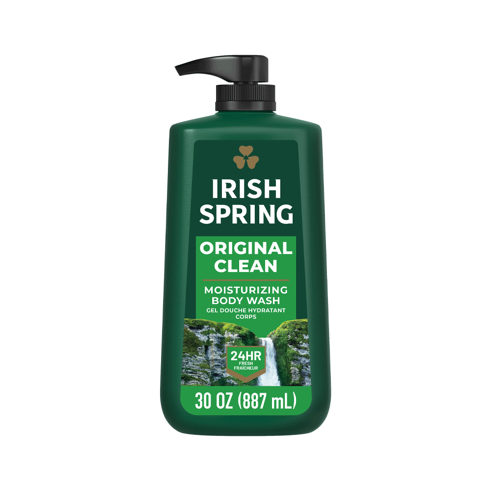 Irish Spring Original Clean Moisturizing Face+body Wash 887ml Irish Spring