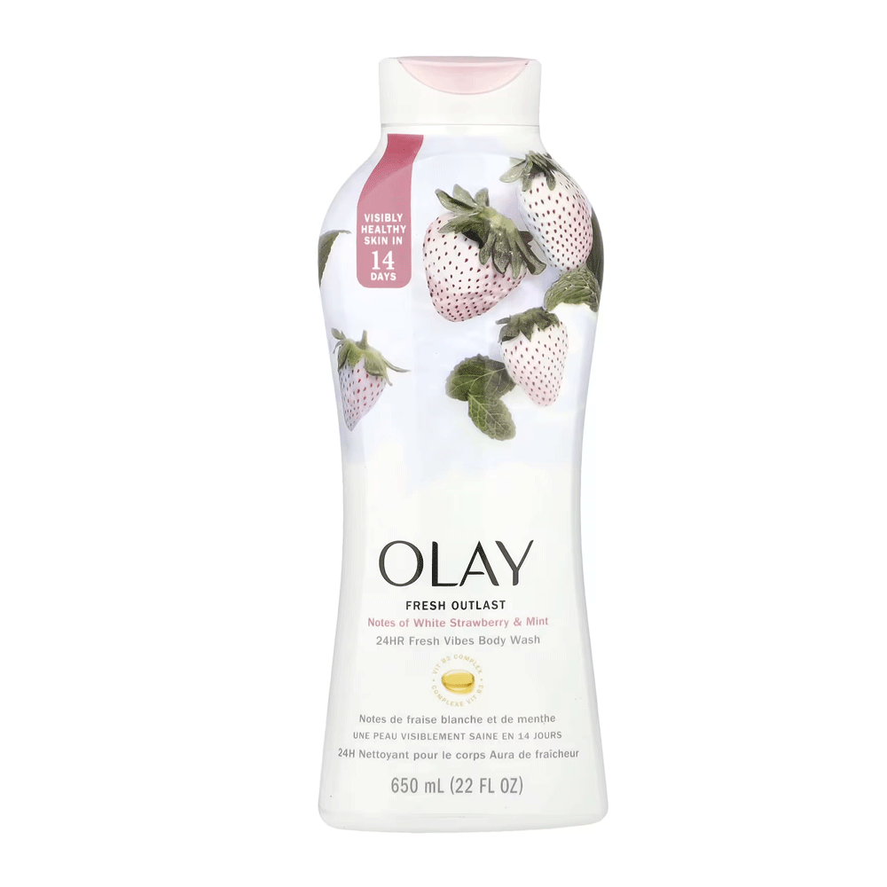 Olay Fresh Outlast White Strawberry & Mint Body Wash 650ml