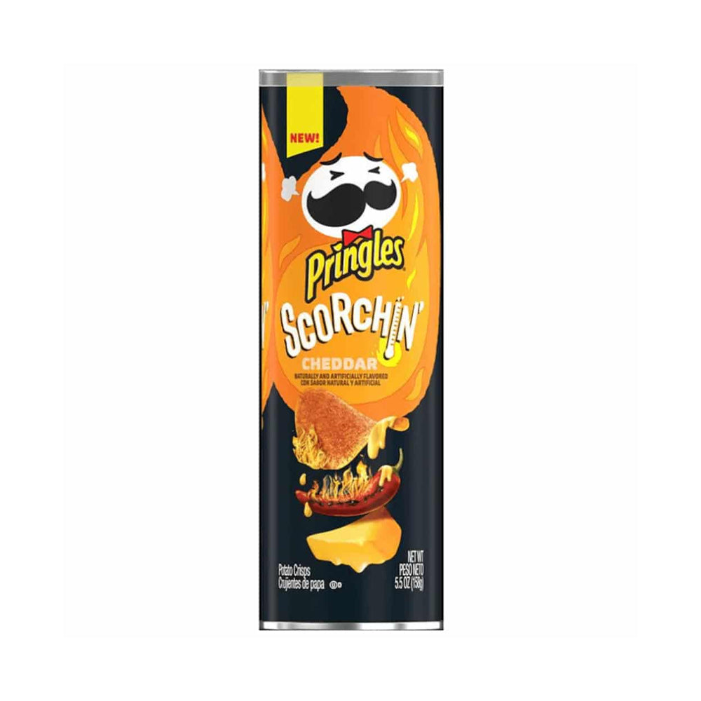 Pringles Scorchin Chedder Cheese Chips 158g - Snapcart.pk
