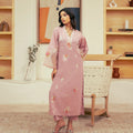 Vasl Pre Winter By Kross Kulture Stitched 2PC - Embroidered Cotton Silk Suit Suit-0001733-SML-TPK