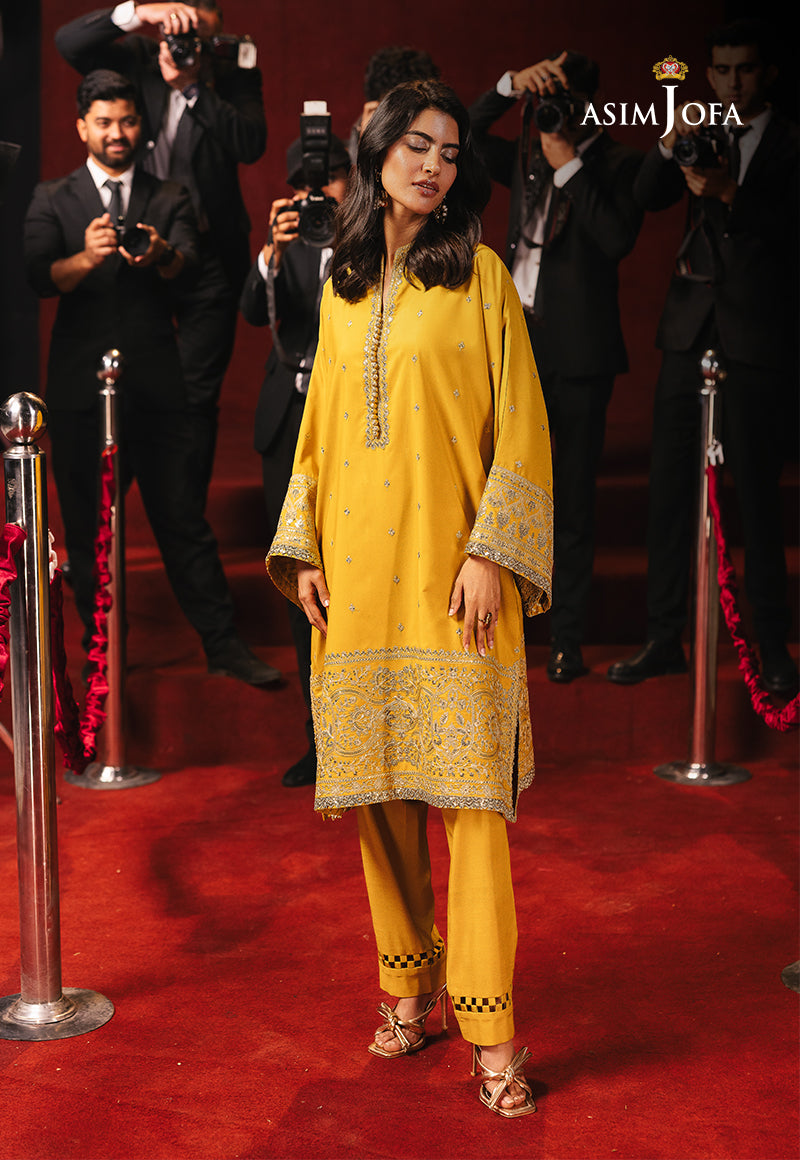 Asim Jofa LUXURY FESTIVE DROP 2 Ajlf-10 Embroidered Boski Silk 2 Pcs