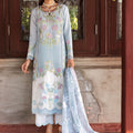 Bloom By Saira Shakira Unstitched 3 Piece Luxury Lawn Collection'2025-04-B-Lotus Reverie