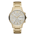 EMPORIO ARMANI Renato Gold Stainless Steel Cream Dial Chronograph Quartz Watch for Gents - AR11332