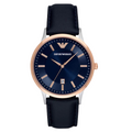 EMPORIO ARMANI Renato Blue Leather Strap Blue Dial Quartz Watch for Gents - AR11188