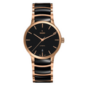 Rado Centrix Two-Tone Stainless Steel Black Dial Automatic Watch for Gents - R30036172