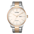 Citizen Two-tone Stainless Steel Cream Dial Automatic Watch for Gents - NH8356-87A