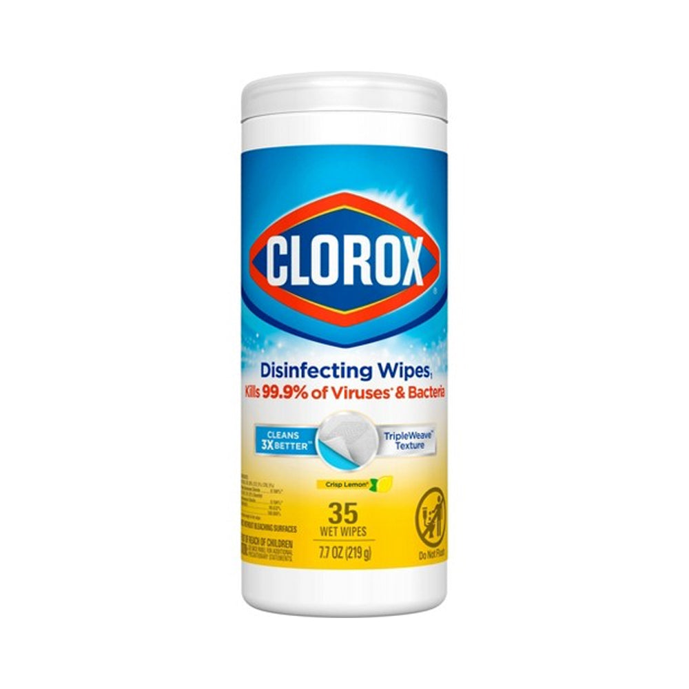 Clorox Disinfecting Crisp Lemon 35 Wipes - Snapcart.pk