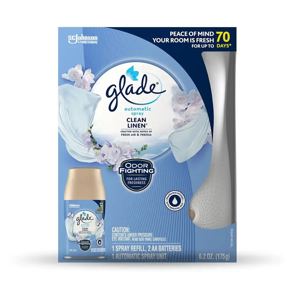 Glade Clean Linen Air Freshener Starter Kit 1`s