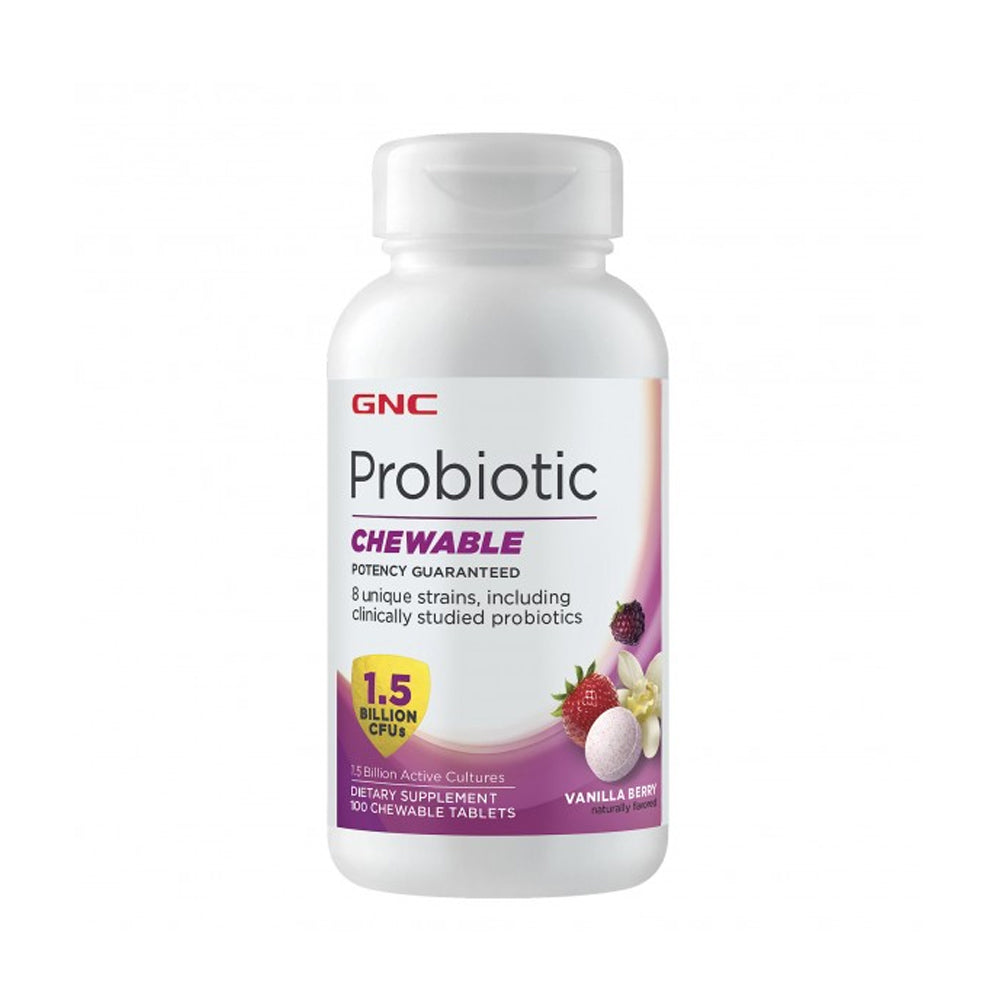 Gnc Probiotic Vanilla Berry Tablets 100s - Snapcart.pk