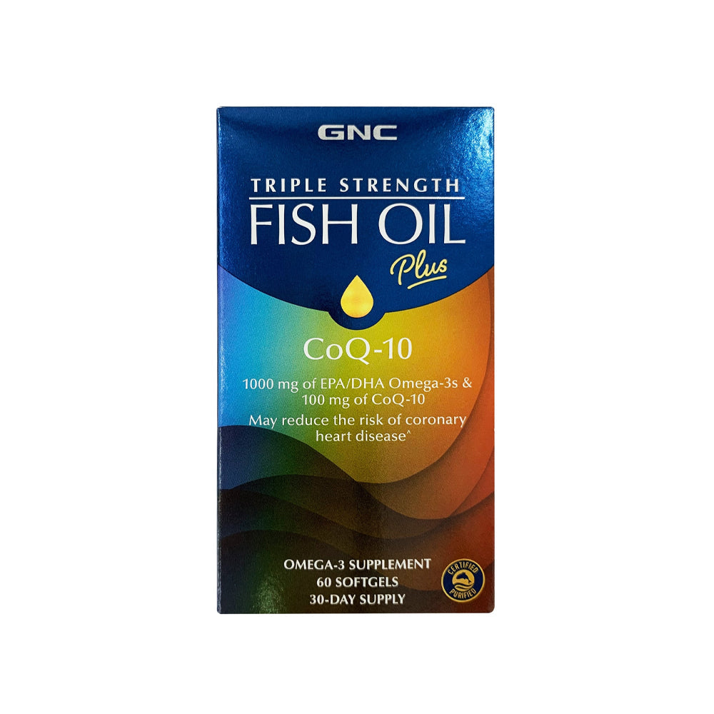 Gnc Fish Oil Plus Coq-10 Softgels 60s - Snapcart.pk
