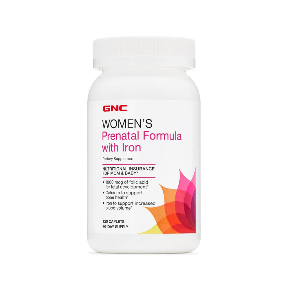 Gnc Womens Multivitamin Prenatal Plus Iron Caplets 120s - Snapcart.pk