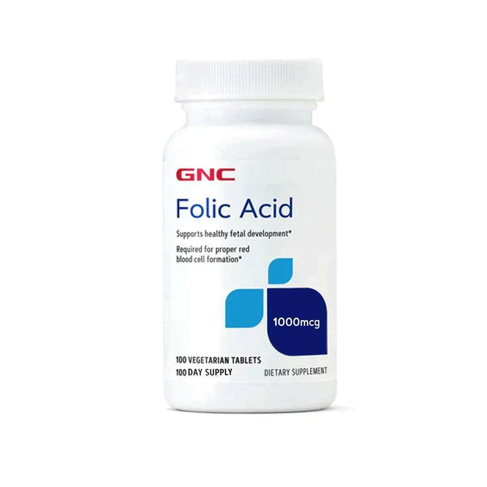 Gnc Folic Acid 1000mcg Tablet 100s - Snapcart.pk