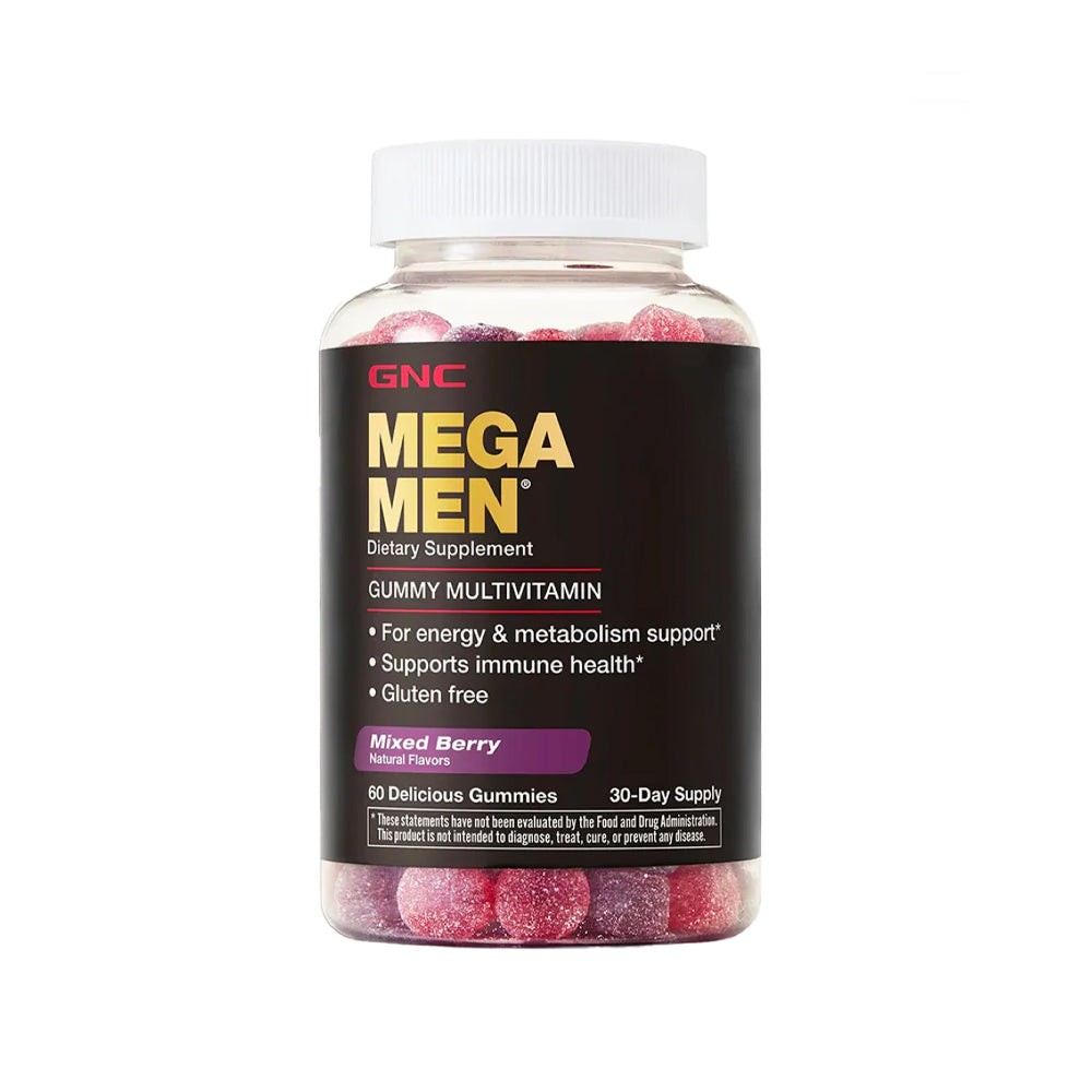 Gnc Mega Men Mixed Berry 60 Gummies - Snapcart.pk