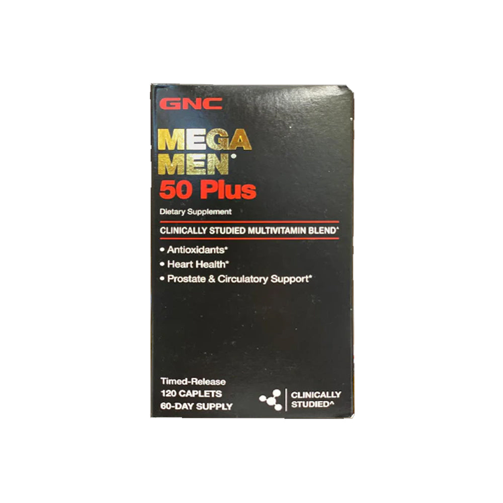 Gnc Mega Men 50+ Caplets 120s - Snapcart.pk