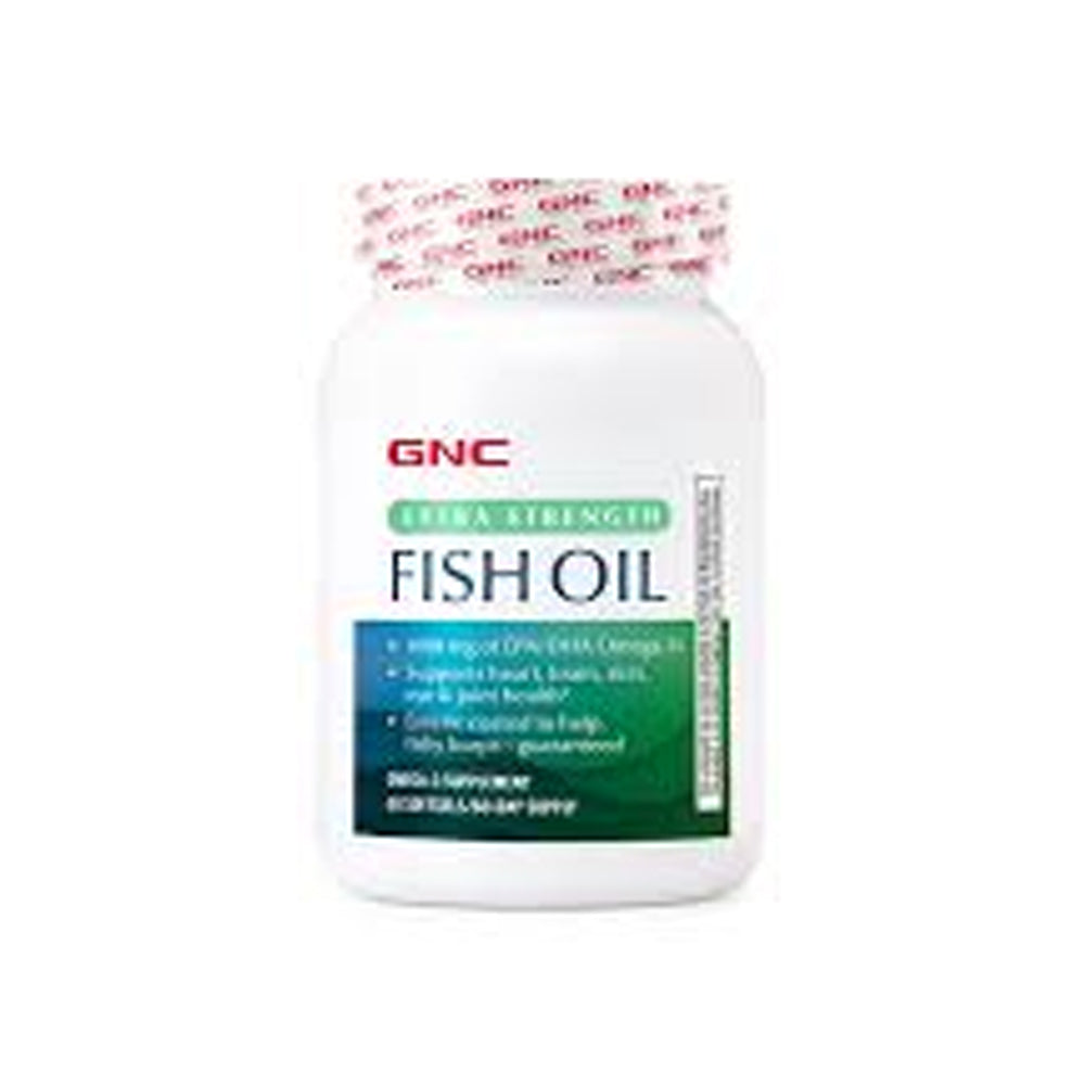 Gnc Extra Strenght Fish Oil With Lemon 60s - Snapcart.pk