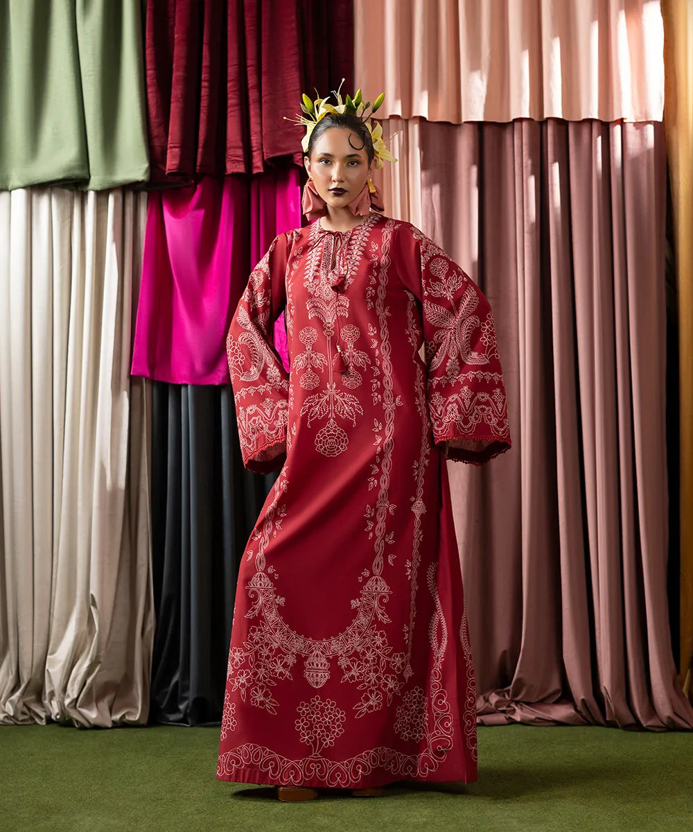 Print Therapy By Mazil Stitched 2 Piece Suit-Hibiscus