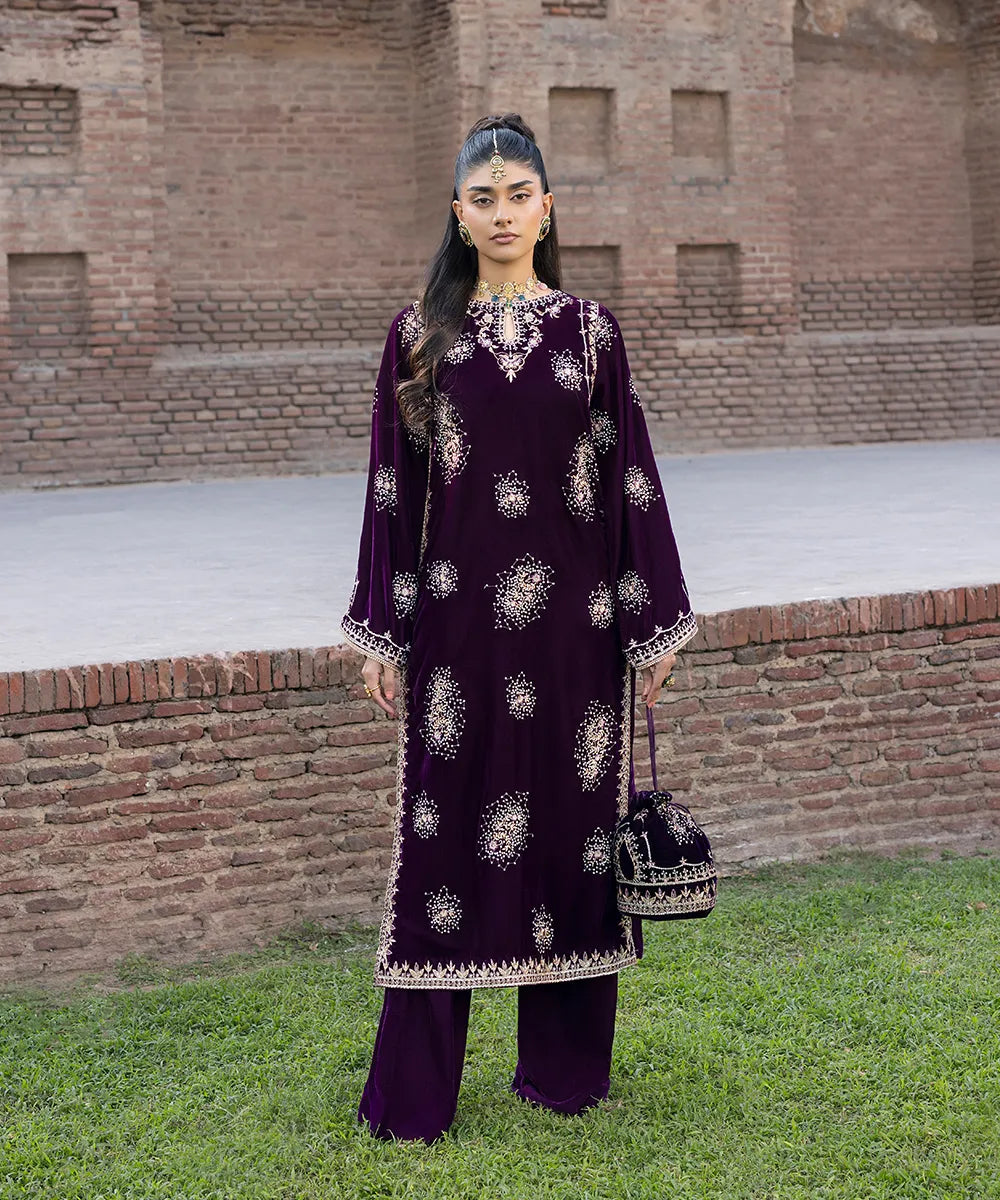 Makhmal By Mazil Stitched 2 Piece Formals Suit-Paheli