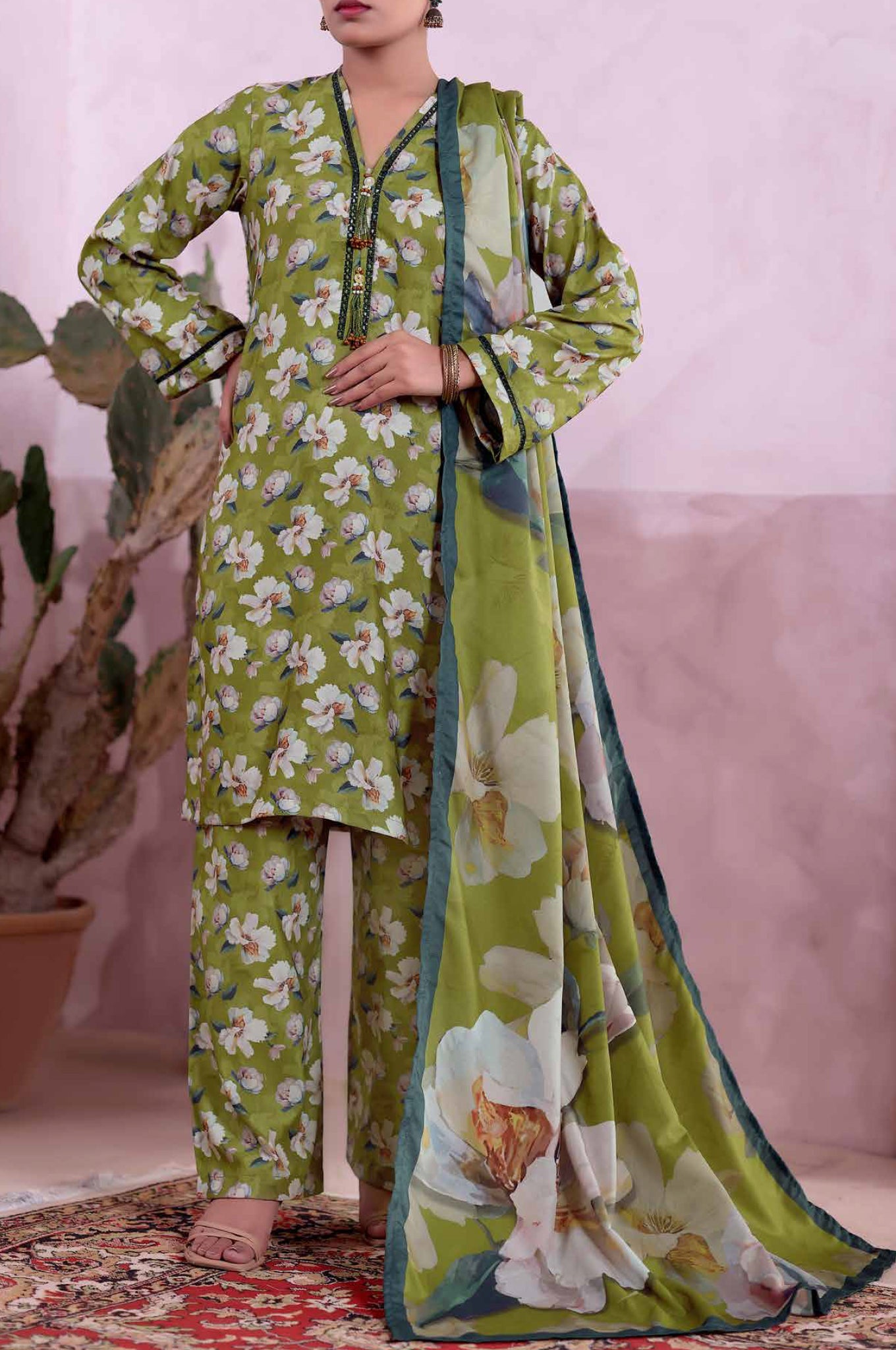 Khaas by Aizal Stitched 3 Piece Printed Ayudia Collection'2025-A-K-04