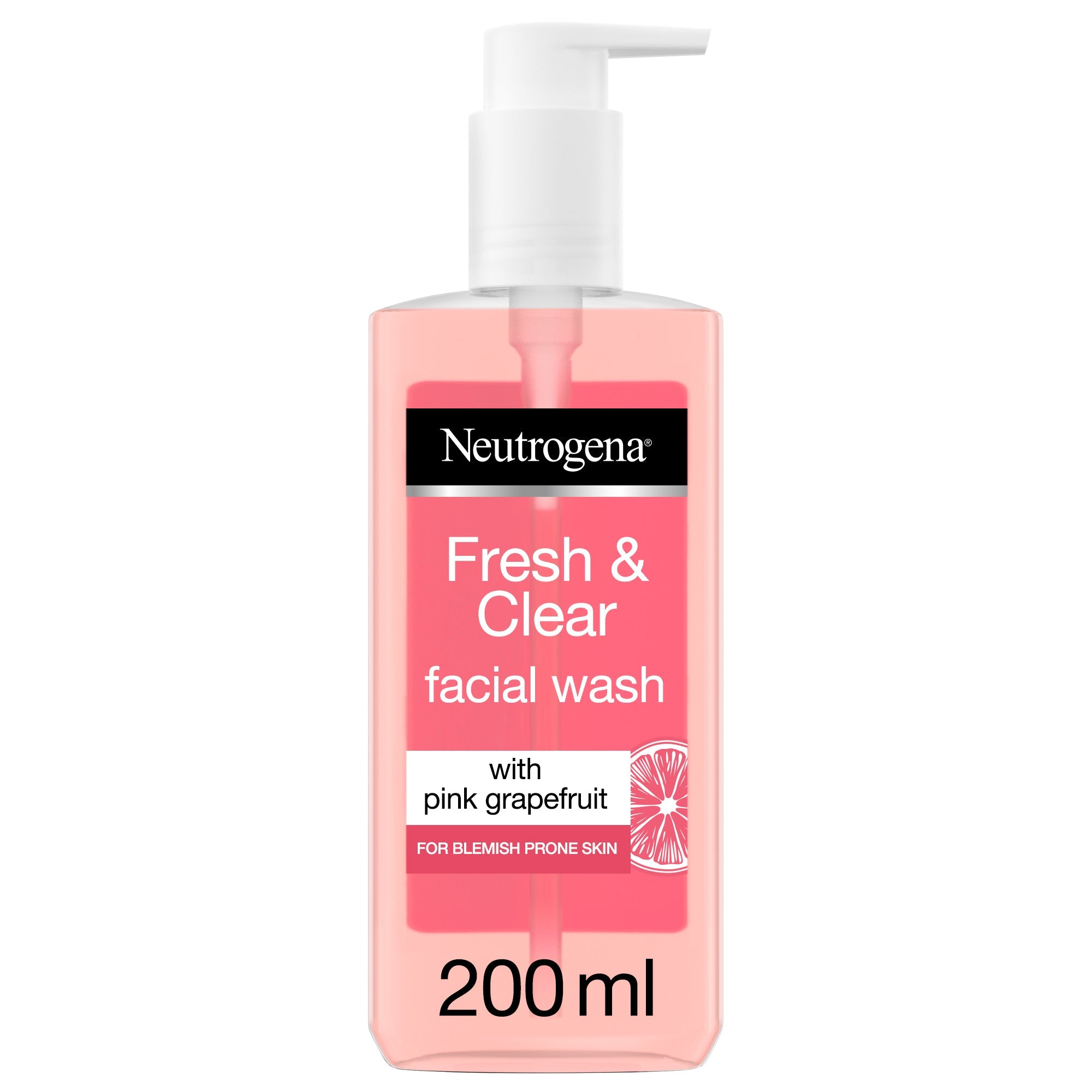 Neutrogena Refreshingly Clear Pink Grapefruit Facial Wash Pump