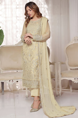 Myra By Soghat Stitched 3 Piece Luxury Emb Chiffon Collection'2025-Myra-04-Cream