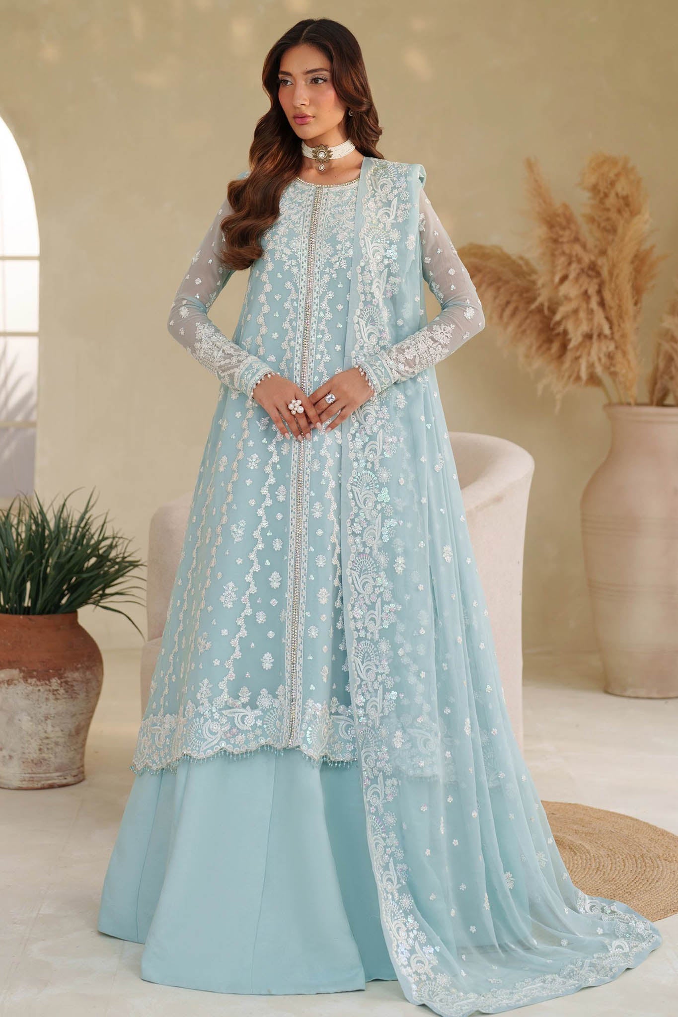 Meesa By Zarif Unstitched 3 Piece Luxury Formals Collection'2025-ZRF-ML-04-MUNAAR
