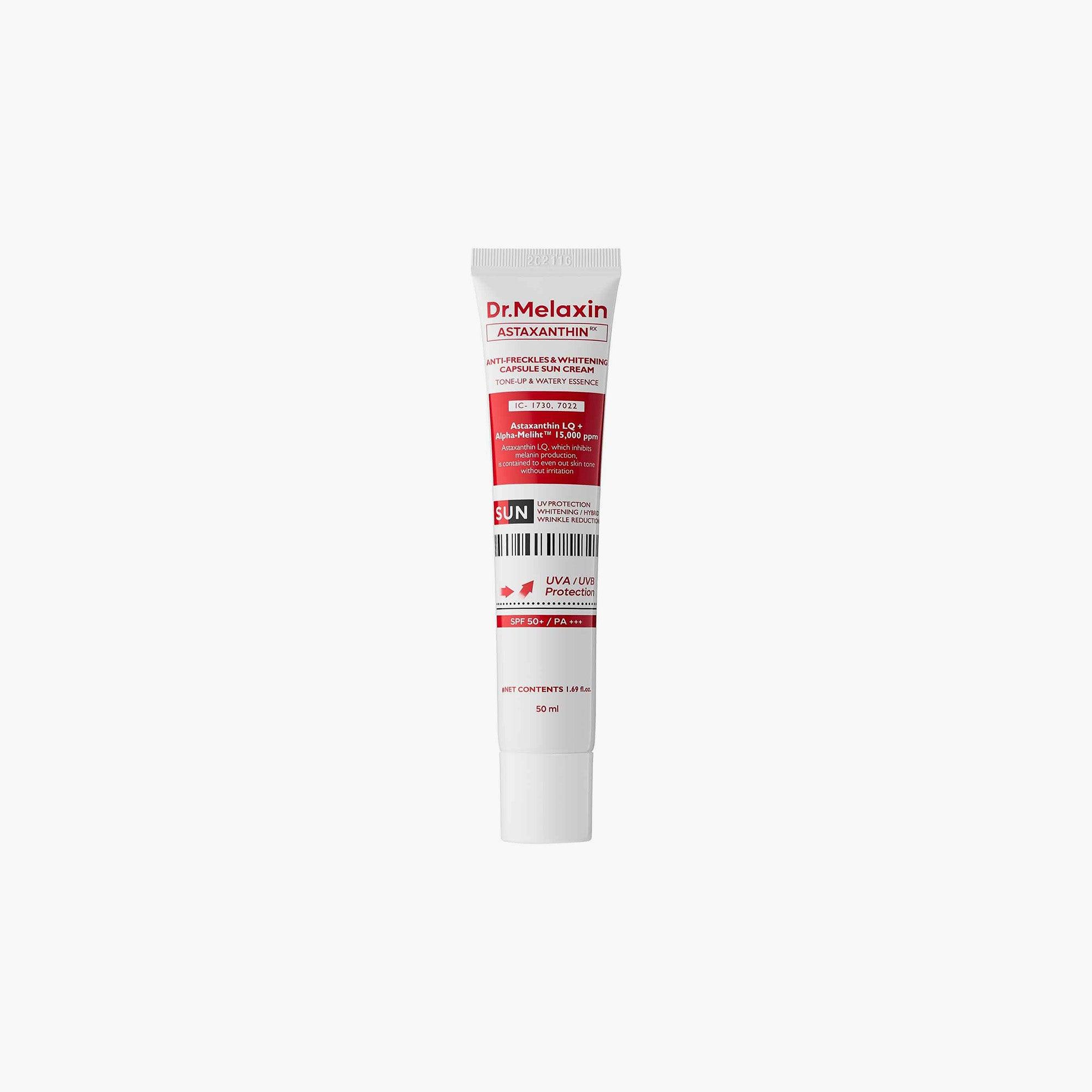 Dr.Melaxin Astaxanthin Anti-Freckles & Whitening Capsule Sun Cream SPF50+ PA+++ 50ml