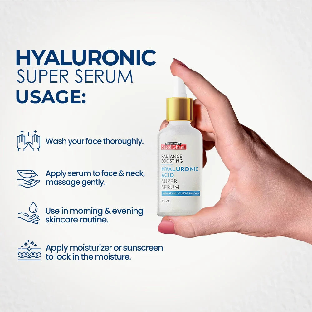 Saeed Ghani - Hyaluronic Acid Radiance Boosting Super Serum