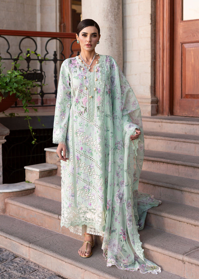 Bloom By Saira Shakira Unstitched 3 Piece Luxury Lawn Collection'2025-05-B-Celestial Breeze