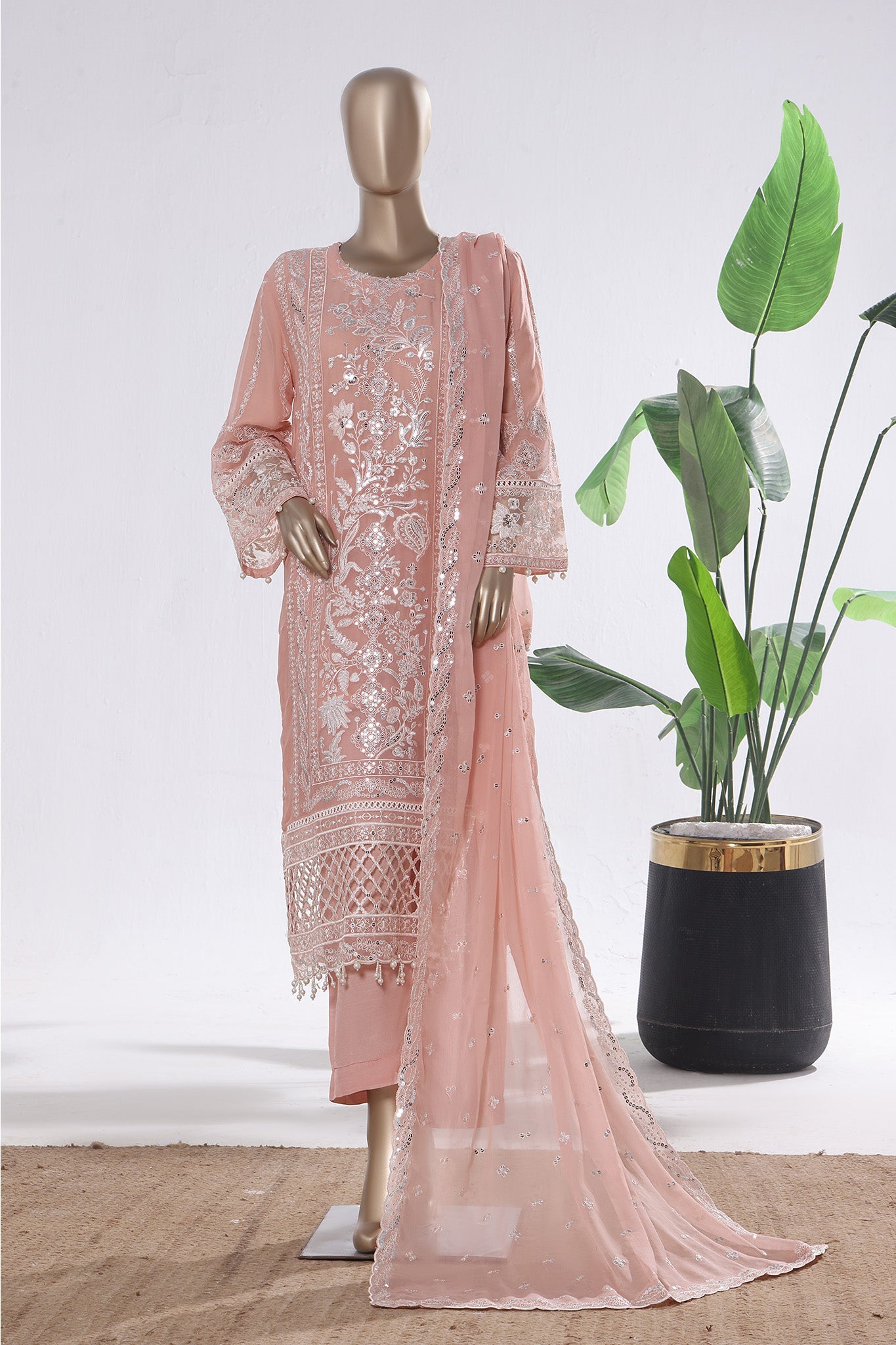 Khombi Stitched 3 Piece Luxury Formals Suit-AF-02-P