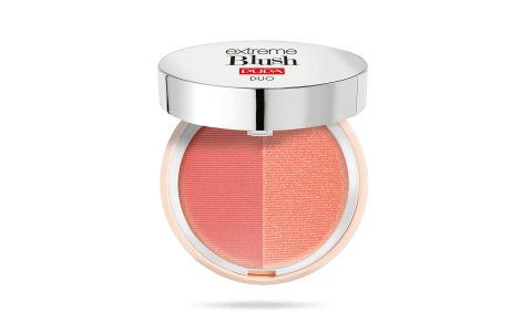 Pupa Milano- Extreme Blush Duo Dual Effect Comp Blush - Matt Salmon Radiant Peach