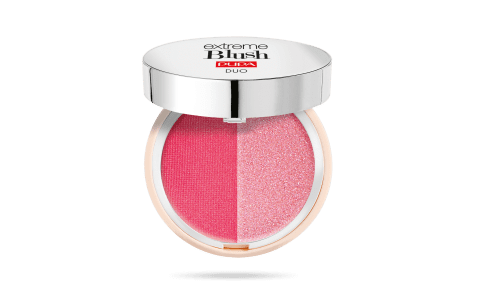 Pupa Milano- Extreme Blush Duo Dual Effect Comp Blush -  Radiant Flamingo Glow Creamy