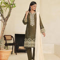 Dressline Meher  Stitched 3 Piece Emb Self Lawn Jacquard Collection