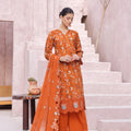 Dressline Cocktail UnStitched 3 Piece Premium Heavy Chikankari  Cutwork Emb Bana Dora Digital Printed Lawn Collection