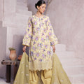 Dressline Cocktail UnStitched 3 Piece Premium Heavy Chikankari  Cutwork Emb Bana Dora Digital Printed Lawn Collection