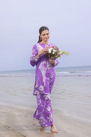 Whisper Wind By Feathers Unstitched 2 Piece Printed Lawn Collection'2025-MYSTEN-FT513