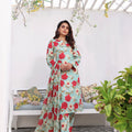Feathers Unstitched 3 Piece Summer Collection-AMIYAH-FT137