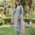 Dressline UnStitched 3 Piece Premium Heavy Chikankari Emb Bana Dora Lawn Collection