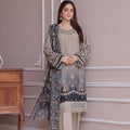 Dressline Launching New Unstitched  3 Pcs Premium Chikankari Emb Digital Printed Bana Dora Lawn Collection