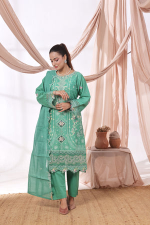 Dressline Parizai Stitched Jacquard Lawn Elegance With Munnar Dupatta